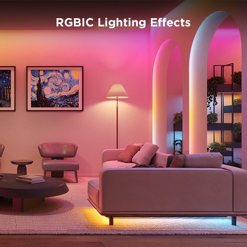 Govee - Wi-Fi RGBICW Smart PRO LED list 10m MATTER - extra hållbara