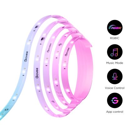 Govee - Wi-Fi RGBICW Smart PRO LED list 10m MATTER - extra hållbara
