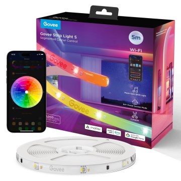 Govee - Wi-Fi RGBICW Smart PRO LED list 5m MATTER  - extra hållbara