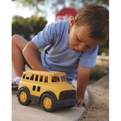 Green Toys - Skolbuss gul/svart