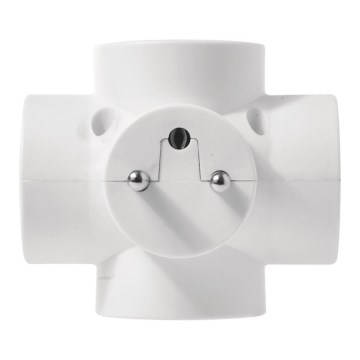 Grenuttag 4×10A/250V rund