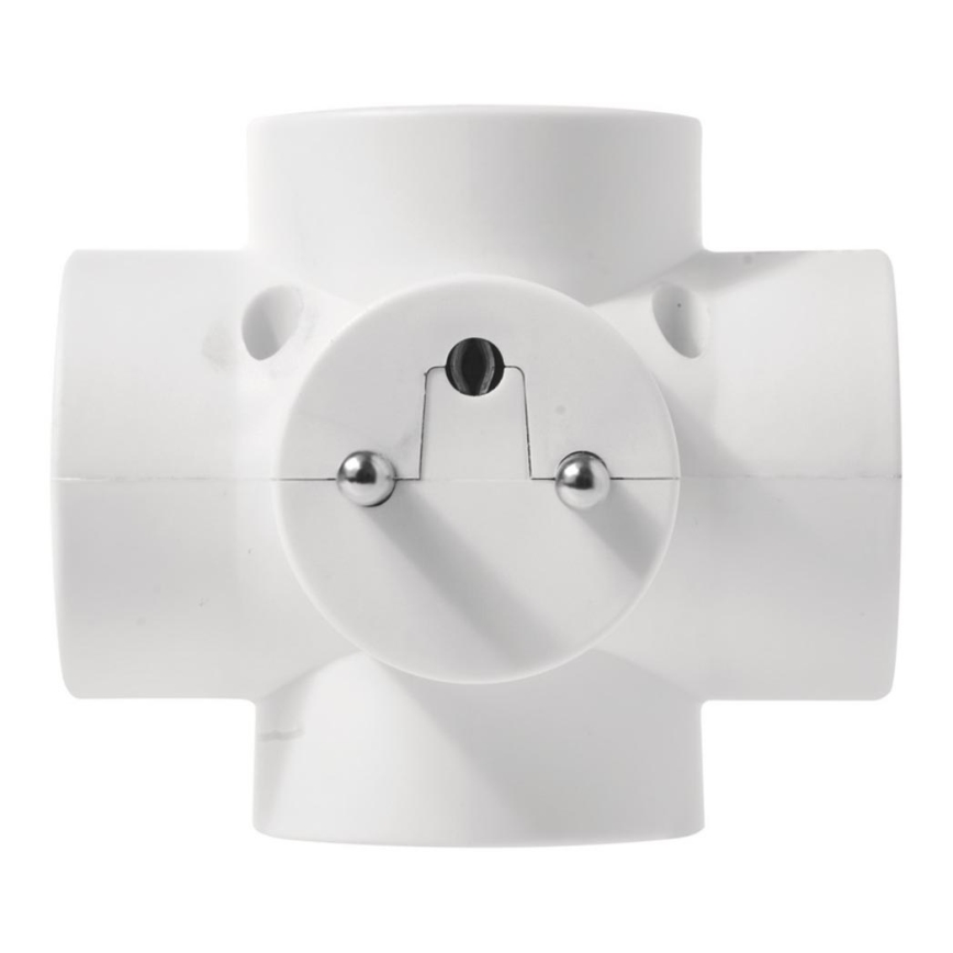Grenuttag 4×10A/250V rund