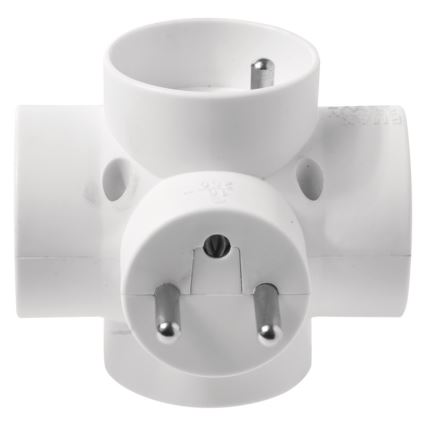 Grenuttag 4×10A/250V rund