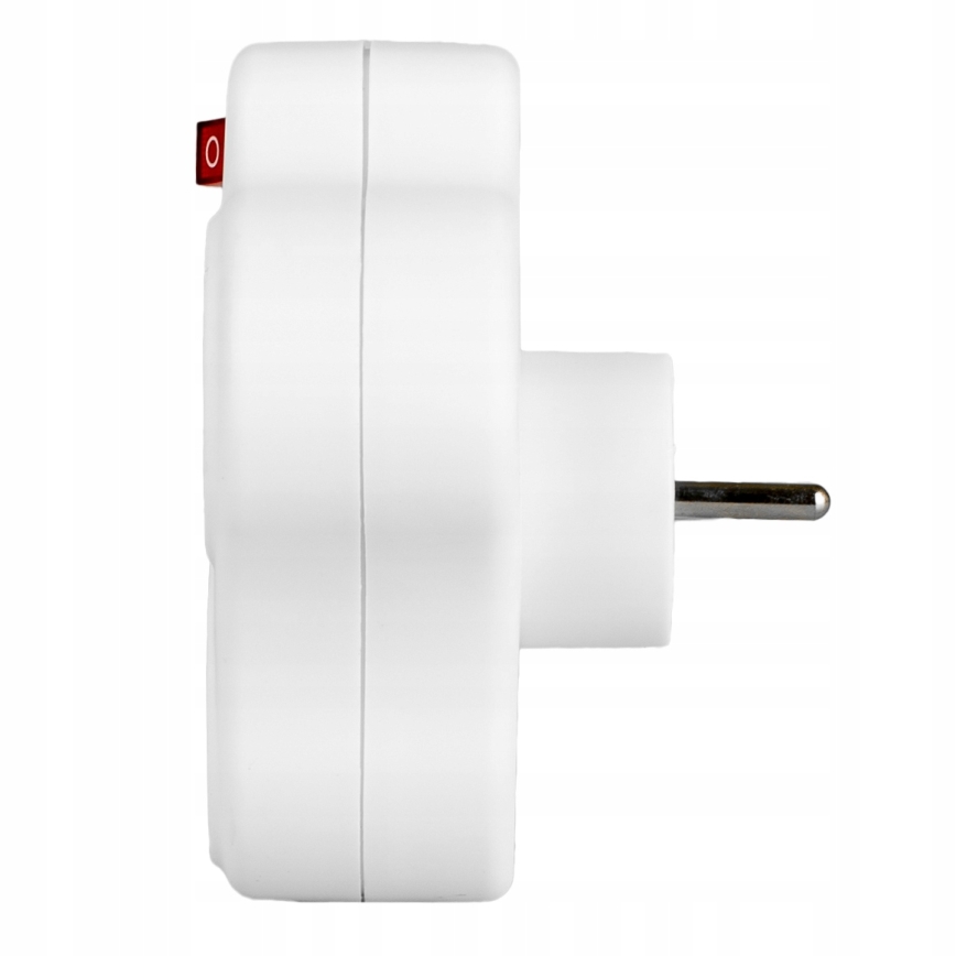 Grenuttag med strömbrytare, 3 uttag