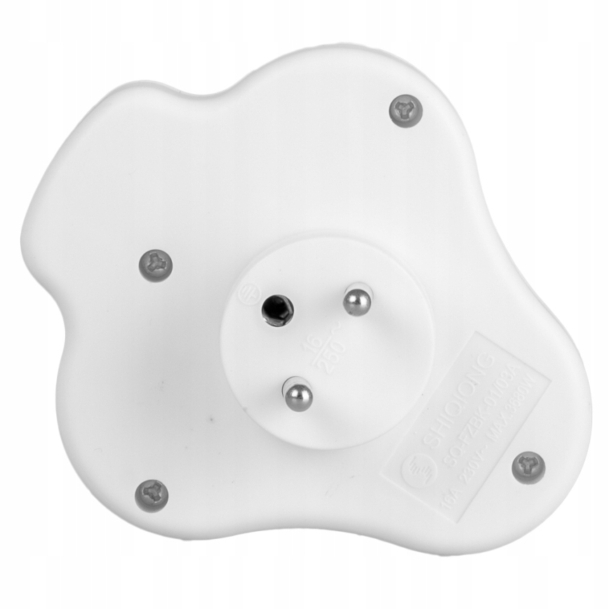 Grenuttag med strömbrytare, 3 uttag