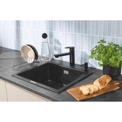 GROHE 1021652430 - Tvåldispenser för flytande tvål CONTEMPORARY 500 ml rostfritt stål/svart