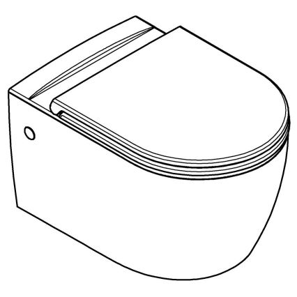 GROHE 103848SH00 - Vägghängt WC START ROUND CERAMIC 368 × 543 mm ren vit