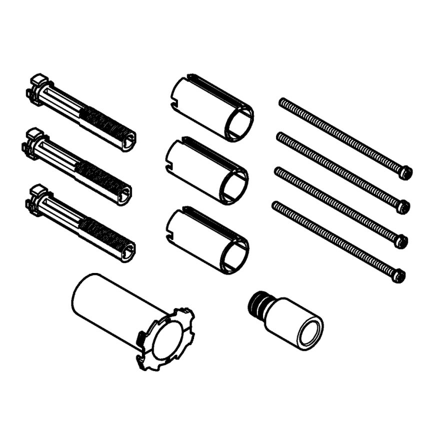 GROHE 14048000 - Förlängningssats RAPIDO 1” StarLight polerad krom