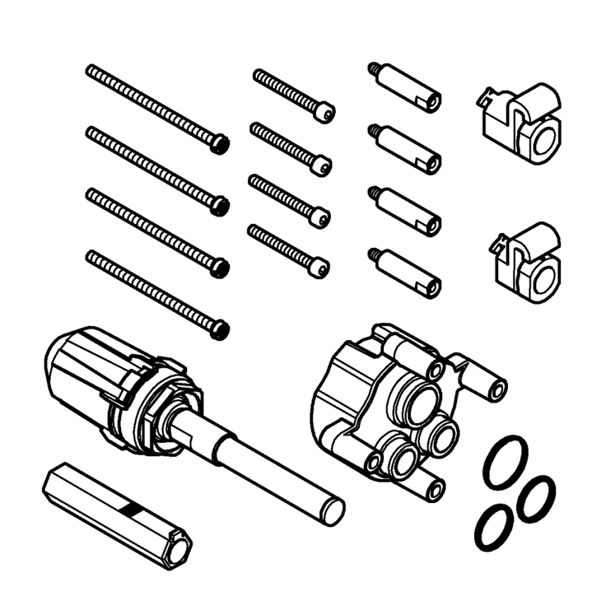 GROHE 14056000 - Universellt förlängningsset 25 mm i blank krom