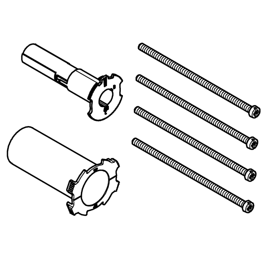 GROHE 14058000 - Universell förlängningssats 25 mm blank krom