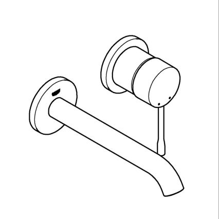 GROHE 19408GN1 - ESSENCE tvättställsblandare 183 mm i guld