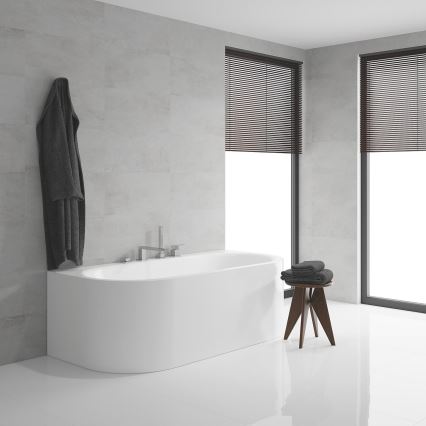 GROHE 19897001 - EUROCUBE 4-håls badkarsblandare, blank krom