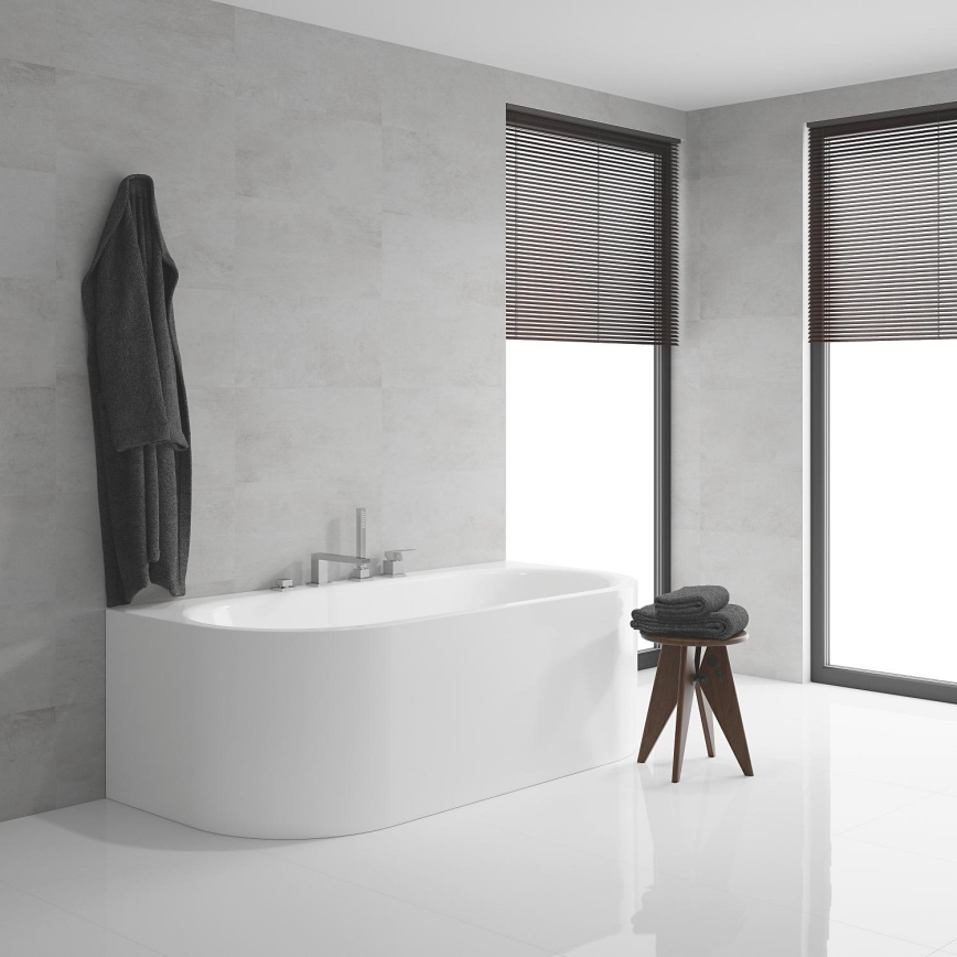 GROHE 19897001 - EUROCUBE 4-håls badkarsblandare, blank krom