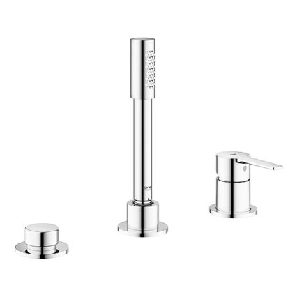 GROHE 19965001 - LINEARE 3-håls badkarsblandare, polerad krom