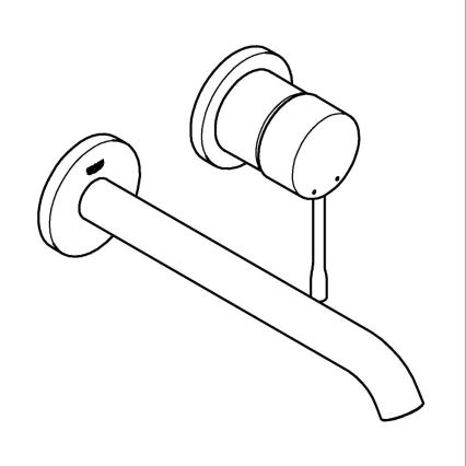 GROHE 19967DL1 - ESSENCE tvåhåls tvättställsblandare 230 mm, brons