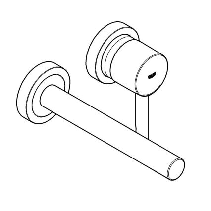 GROHE 19967GN1 - Tvättställsblandare ESSENCE 230 mm guldfinish