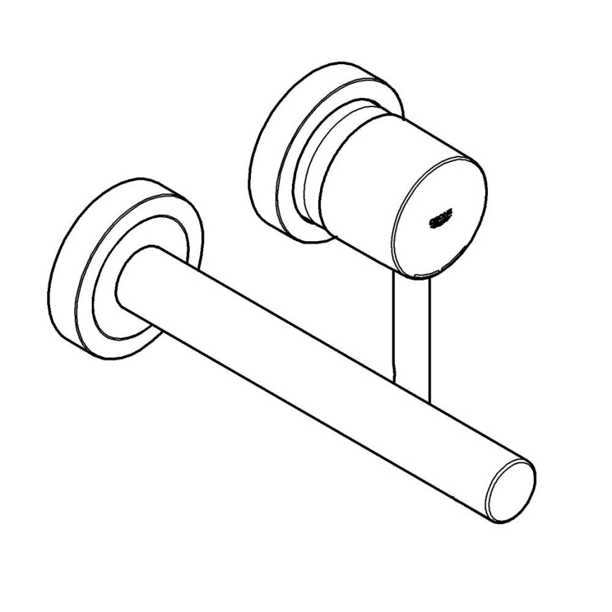 GROHE 19967GN1 - Tvättställsblandare ESSENCE 230 mm guldfinish