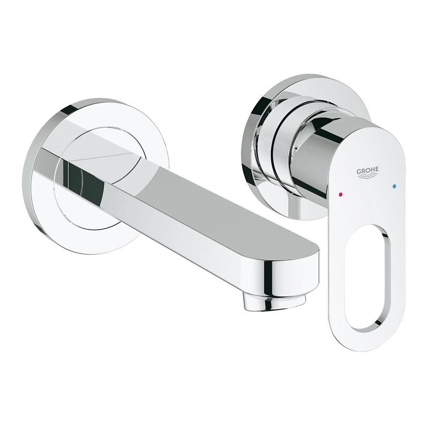 GROHE 20289000 - Tvåhålsblandare till tvättställ BAULOOP 110 mm polerad krom