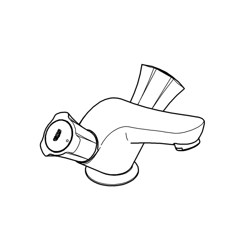 GROHE 21390001 - Tvättställsblandare COSTA L DN 15 i blank krom