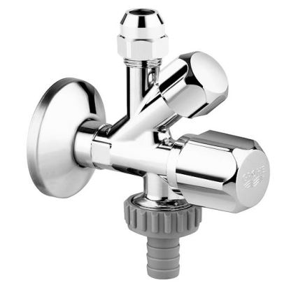 GROHE 22035000 - Kombi-vinkelventil UNIVERSAL DN 15 polerad krom