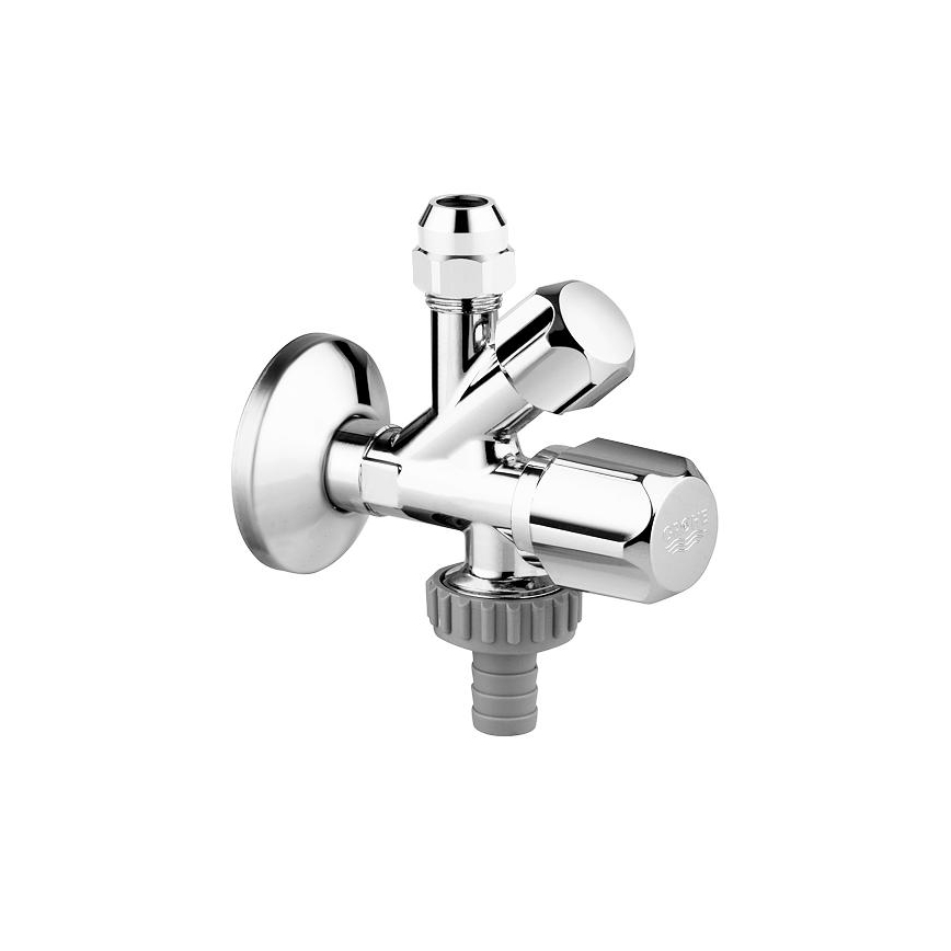GROHE 22035000 - Kombi-vinkelventil UNIVERSAL DN 15 polerad krom