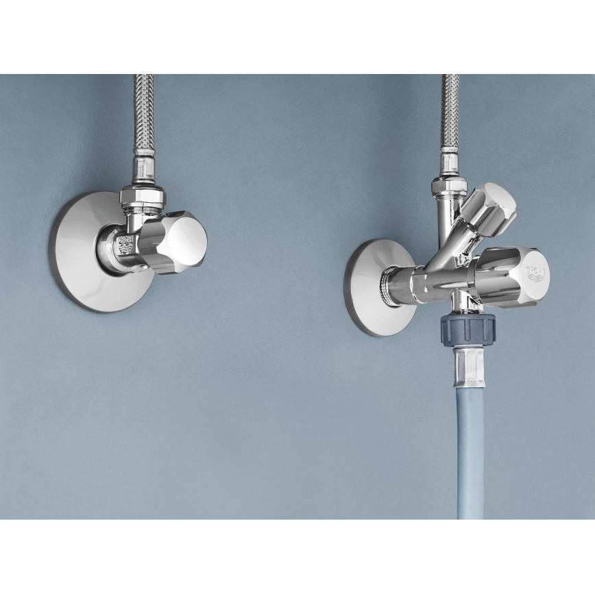 GROHE 22035000 - Kombi-vinkelventil UNIVERSAL DN 15 polerad krom