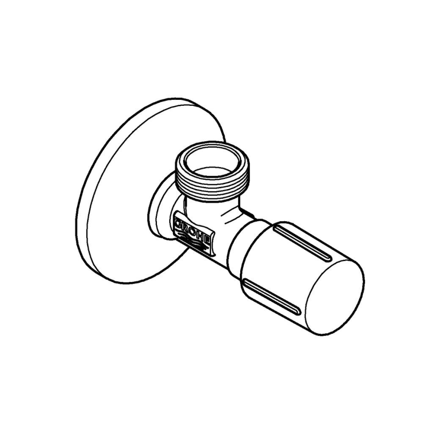GROHE 22043000 - Vinkelventil UNIVERSAL DN 15 blank krom