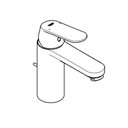 GROHE 23325000 - Tvättställsblandare EUROSMART COSMOPOLITAN, storlek M, krom