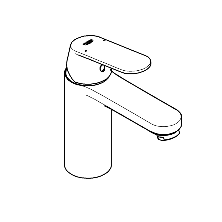 GROHE 23327000 - Tvättställsblandare EUROSMART COSMOPOLITAN DN 15 storlek M krom