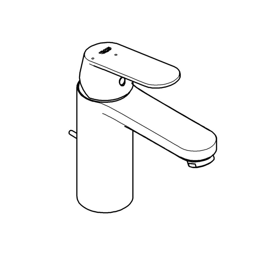 GROHE 2339600E - Tvättställsblandare EUROSMART COSMOPOLITAN DN 15 storlek M krom