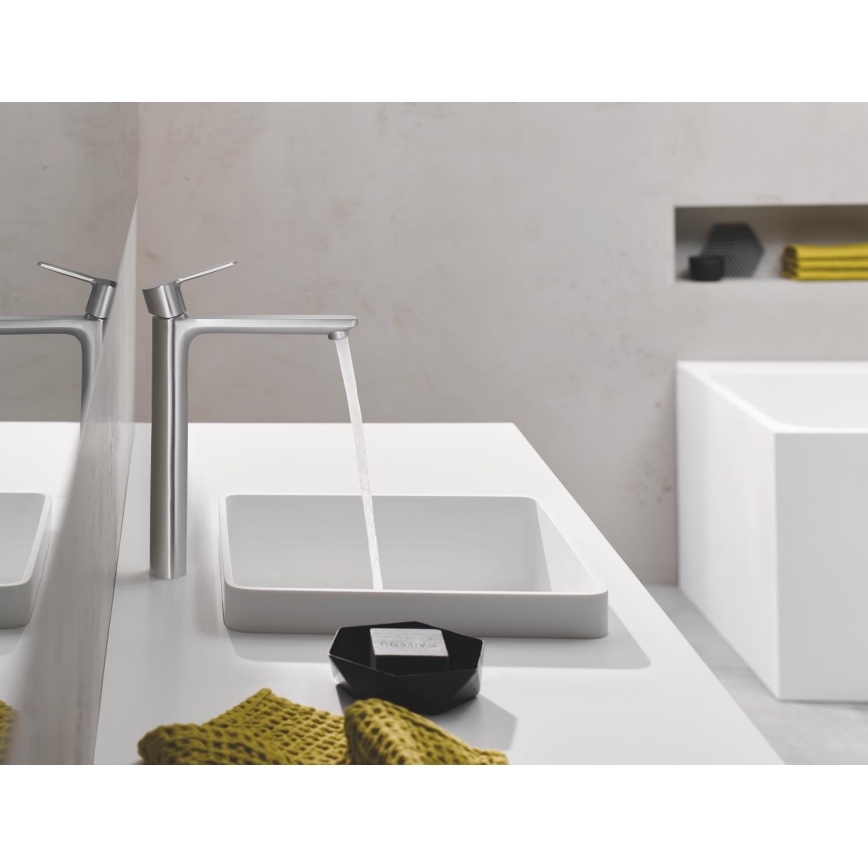 GROHE 23405DC1 - Tvättställsblandare LINEARE DN 15 i rostfritt stål