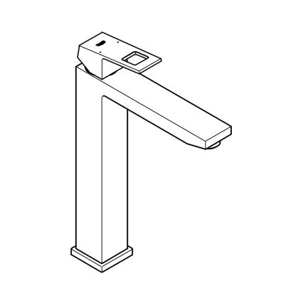 GROHE 23406AL0 - Tvättställsblandare EUROCUBE storlek XL grafit
