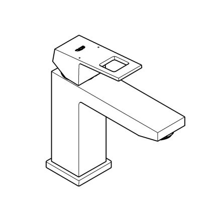 GROHE 23446000 - Tvättställsblandare EUROCUBE DN 15 polerad krom