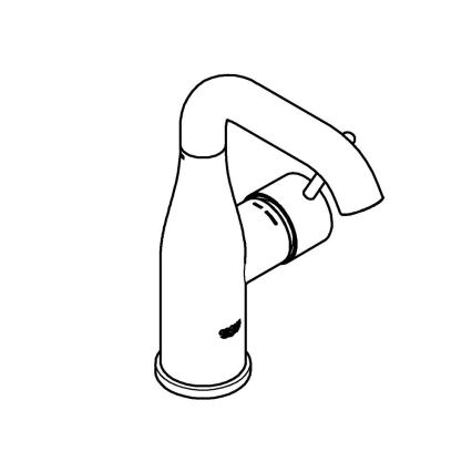 GROHE 23463001 - ESSENCE tvättställsblandare, storlek M, polerad krom