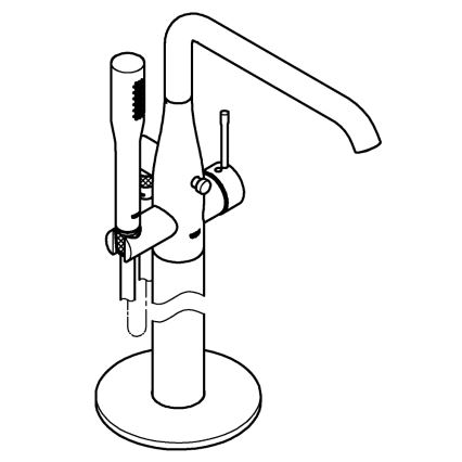 GROHE 23491001 - Badkarsblandare ESSENCE 277 mm blank krom