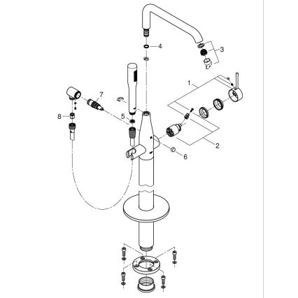 GROHE 23491AL1 - ESSENCE badkarsblandare 277 mm grafit