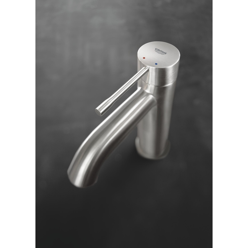 GROHE 23589DC1 - Tvättställsblandare ESSENCE, storlek S, rostfritt stål