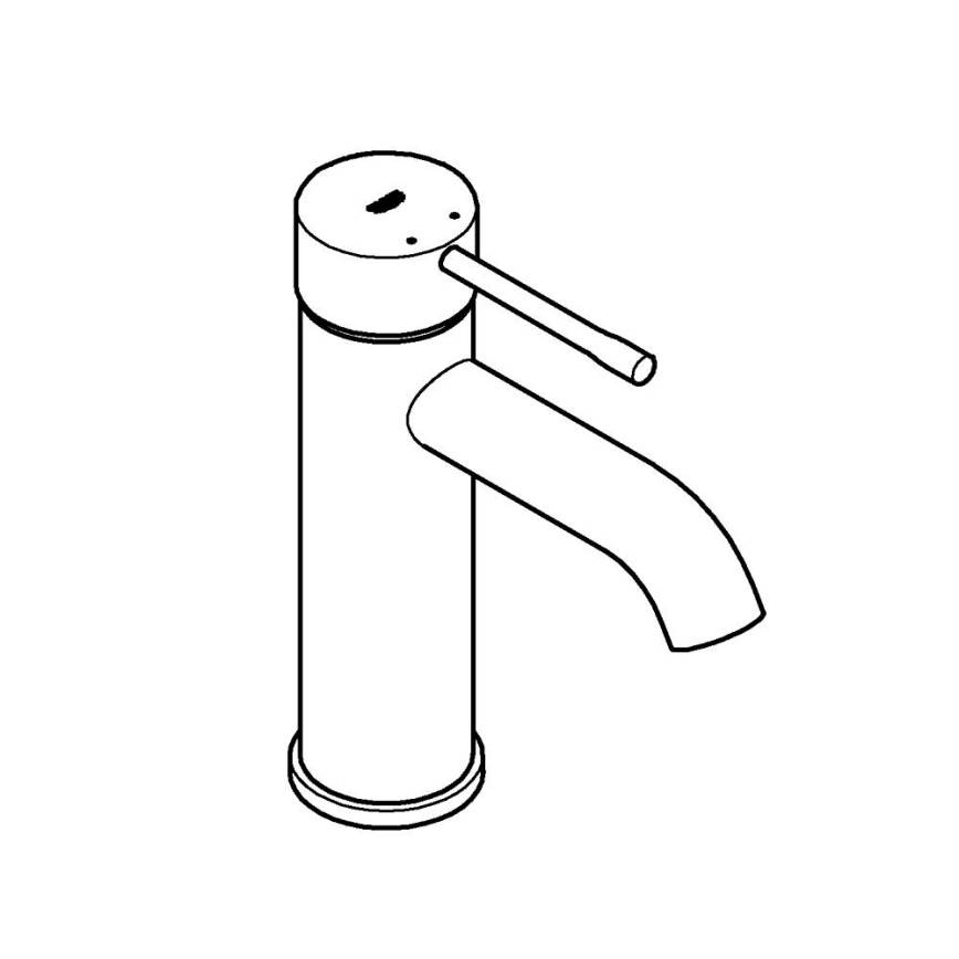 GROHE 23590A01 - Tvättställsblandare ESSENCE DN 15, storlek S, grafit