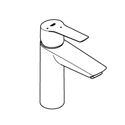 GROHE 23746002 - Tvättställsblandare START storlek M blank krom