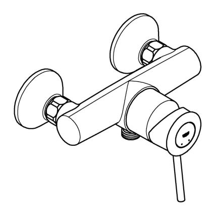 GROHE 23786000 - Duschblandare START CLASSIC 150 mm polerad krom