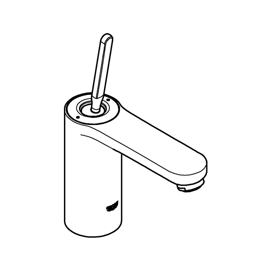 GROHE 23800000 - Tvättställsblandare GET, storlek M, blank krom