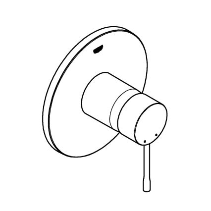 GROHE 24057001 - Duschblandare ESSENCE polerad krom