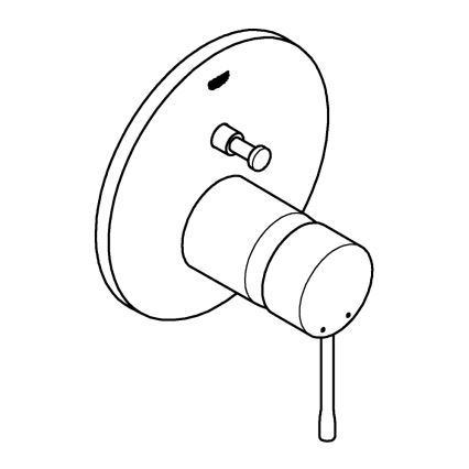 GROHE 24058A01 - ESSENCE tvättställsblandare i grafit