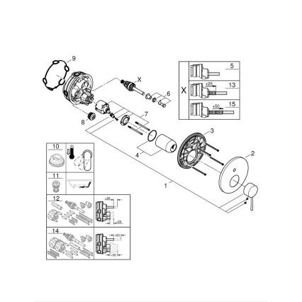 GROHE 24058AL1 - ESSENCE-blandare i antracit