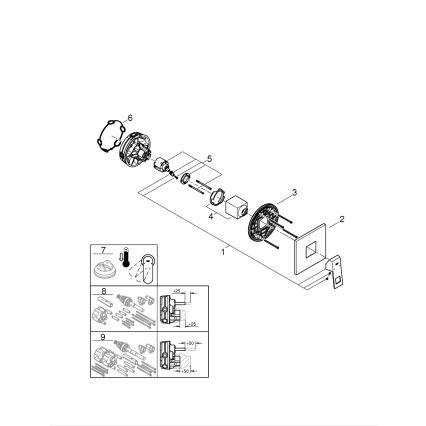 GROHE 24061000 - EUROCUBE duschblandare, blank krom