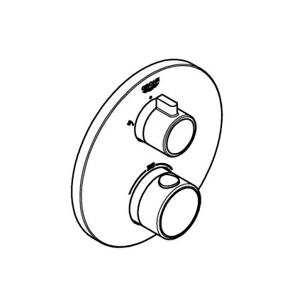 GROHE 24076000 - Termostatisk duschblandare GROHTHERM, blank krom