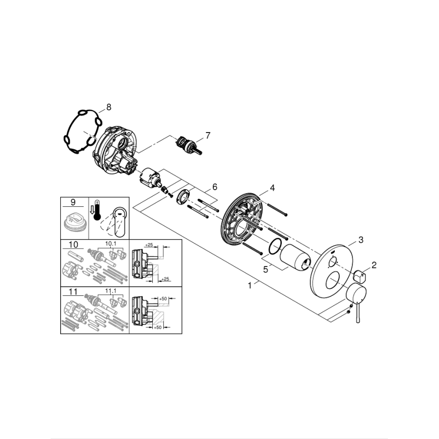 GROHE 24092AL1 - ESSENCE tvättställsblandare, grafit