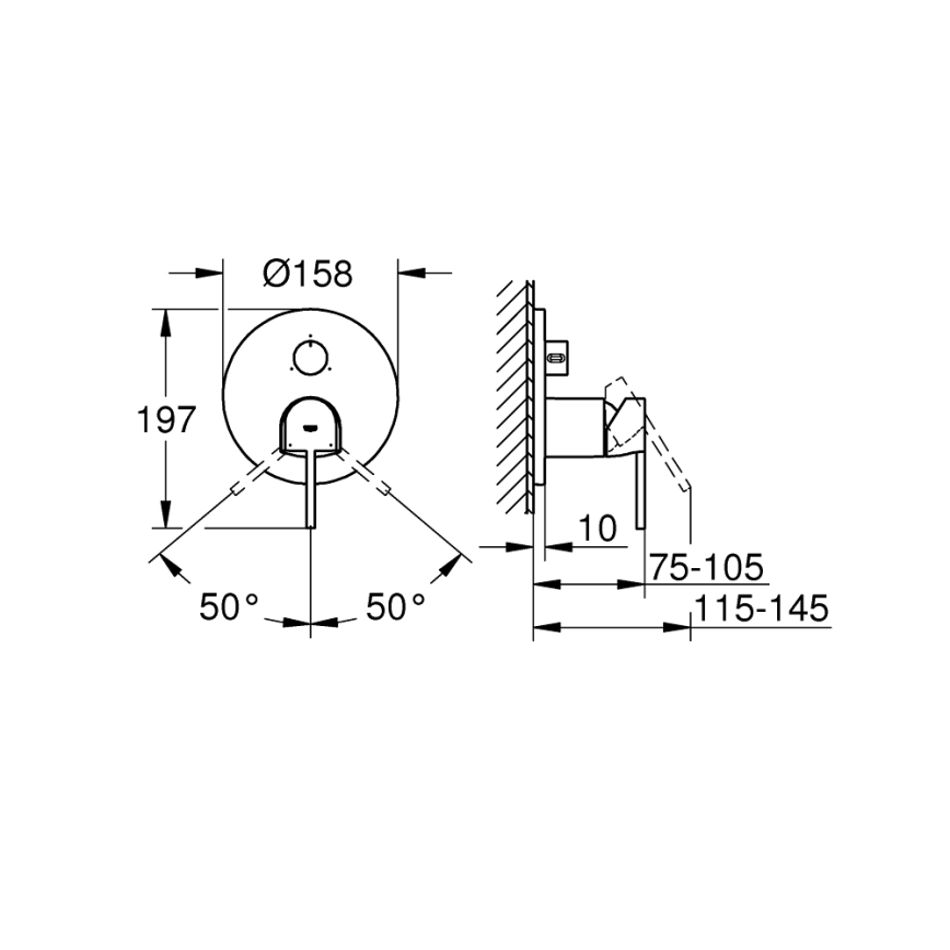 GROHE 24093003 - Blandare PLUS i polerad krom