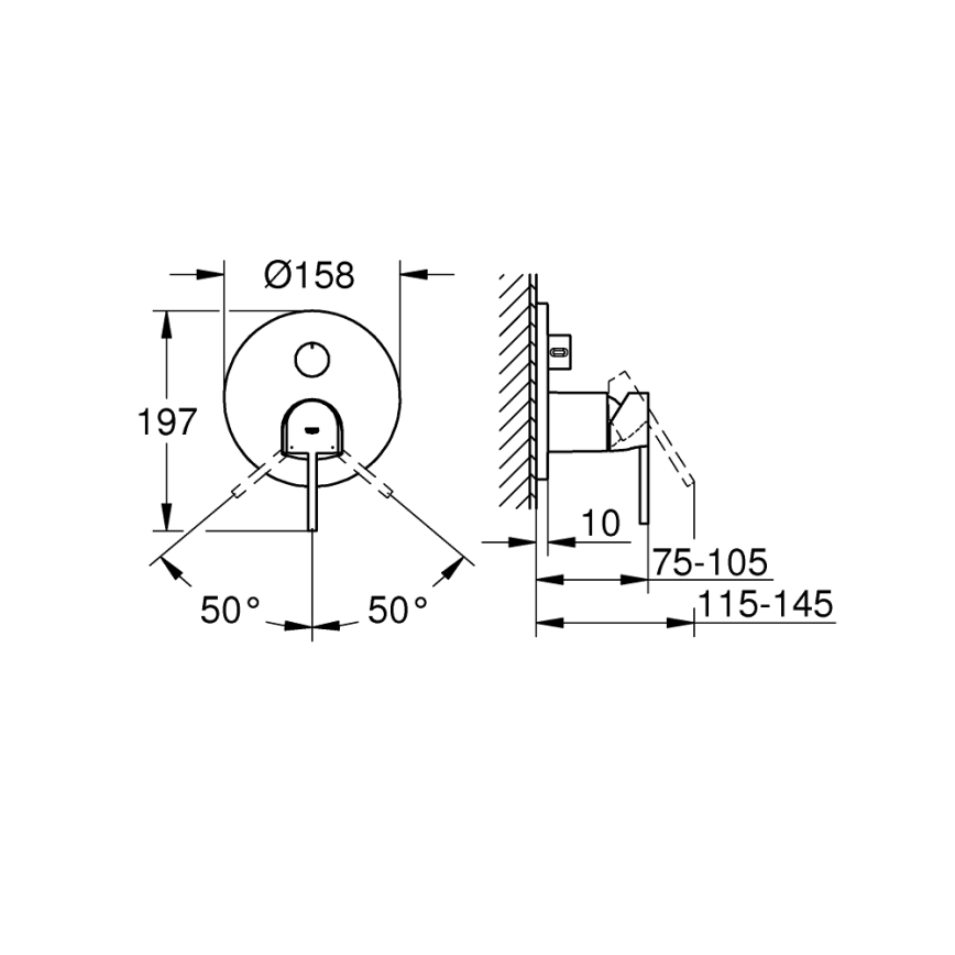 GROHE 24093003 - Blandare PLUS i polerad krom