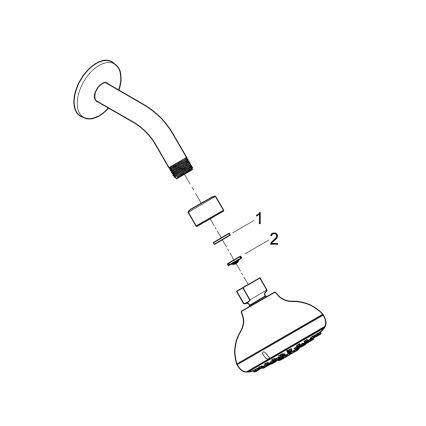 GROHE 26088001 - Duschhuvud TEMPESTA 100 100 mm blank krom